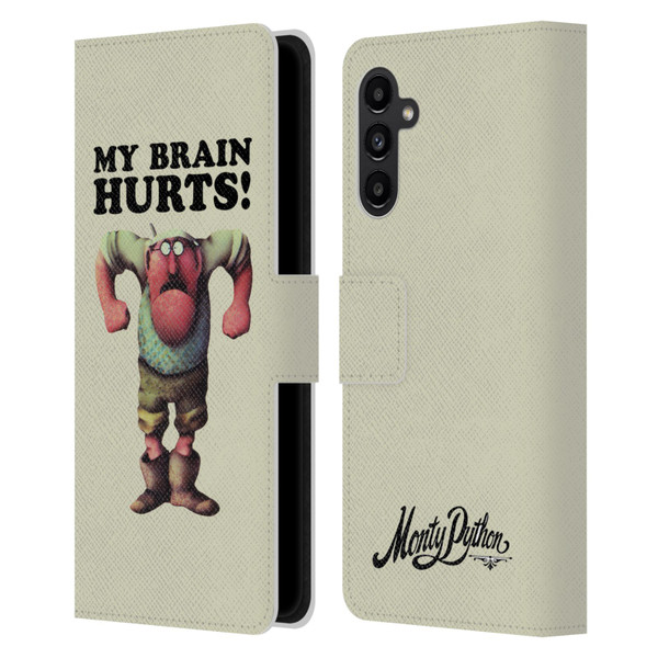 Monty Python Key Art My Brain Hurts Leather Book Wallet Case Cover For Samsung Galaxy A13 5G (2021)