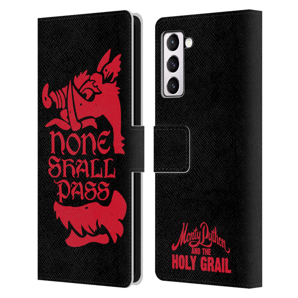 Monty Python Key Art None Shall Pass Leather Book Wallet Case Cover For Samsung Galaxy S21+ 5G