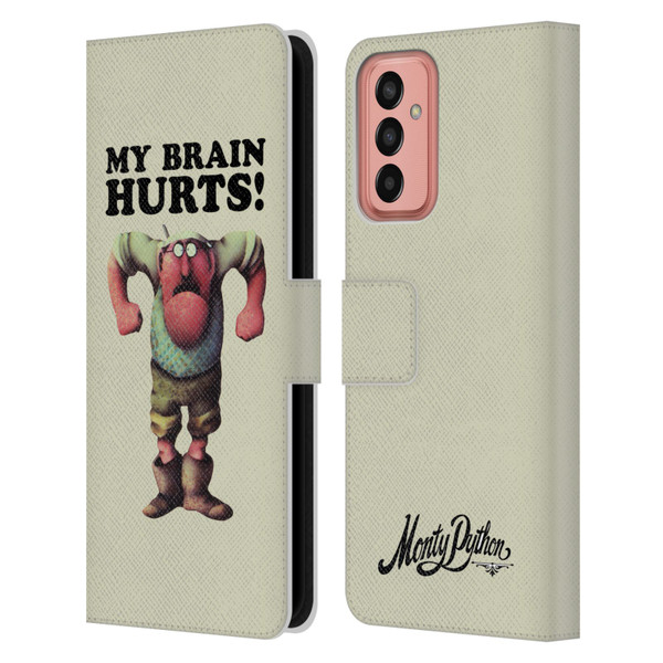 Monty Python Key Art My Brain Hurts Leather Book Wallet Case Cover For Samsung Galaxy M13 (2022)