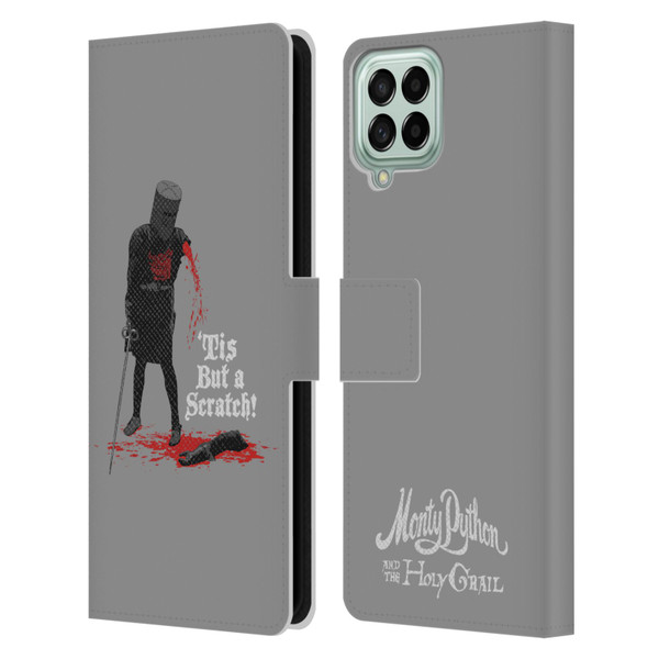 Monty Python Key Art Tis But A Scratch Leather Book Wallet Case Cover For Samsung Galaxy M33 (2022)