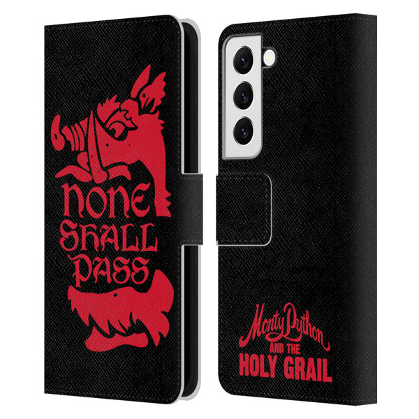 Monty Python Key Art None Shall Pass Leather Book Wallet Case Cover For Samsung Galaxy S22 5G