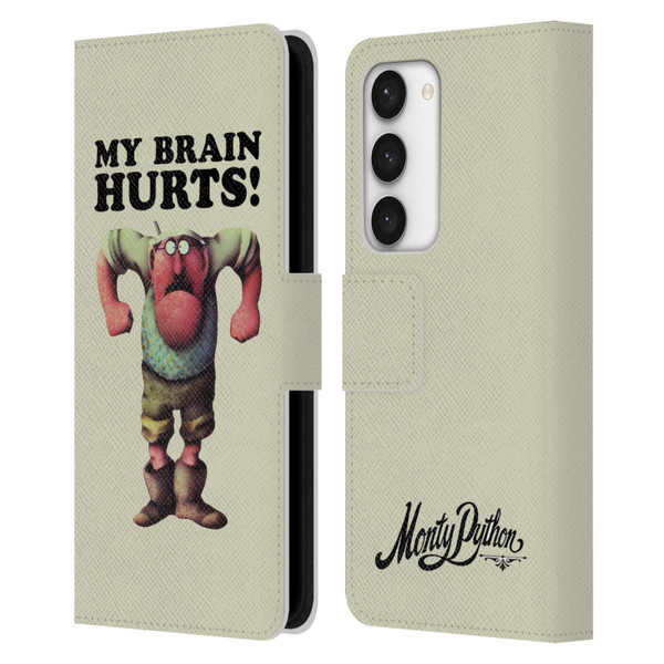Monty Python Key Art My Brain Hurts Leather Book Wallet Case Cover For Samsung Galaxy S23 5G