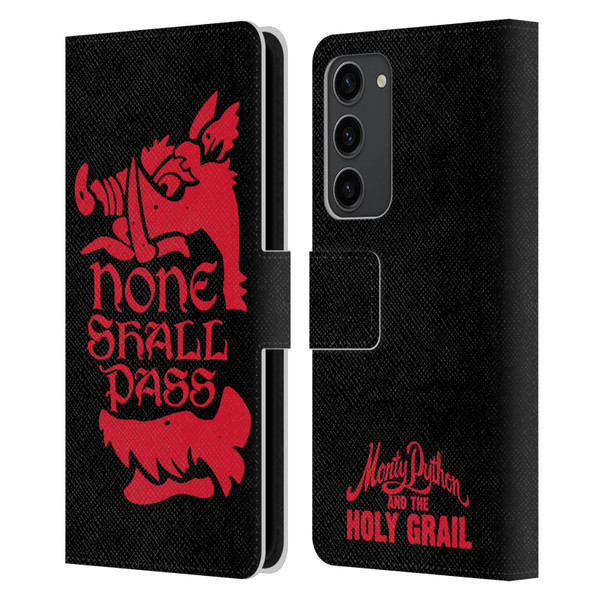 Monty Python Key Art None Shall Pass Leather Book Wallet Case Cover For Samsung Galaxy S23+ 5G