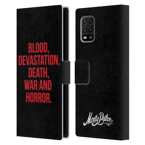 Monty Python Key Art Blood Devastation Death War And Horror Leather Book Wallet Case Cover For Xiaomi Mi 10 Lite 5G