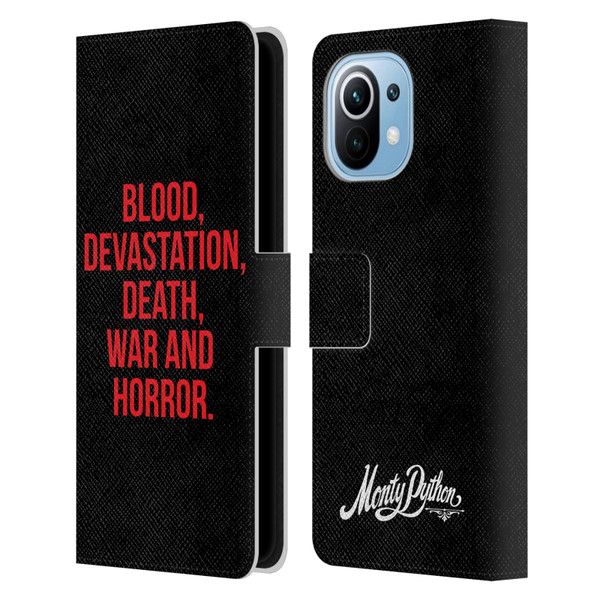 Monty Python Key Art Blood Devastation Death War And Horror Leather Book Wallet Case Cover For Xiaomi Mi 11