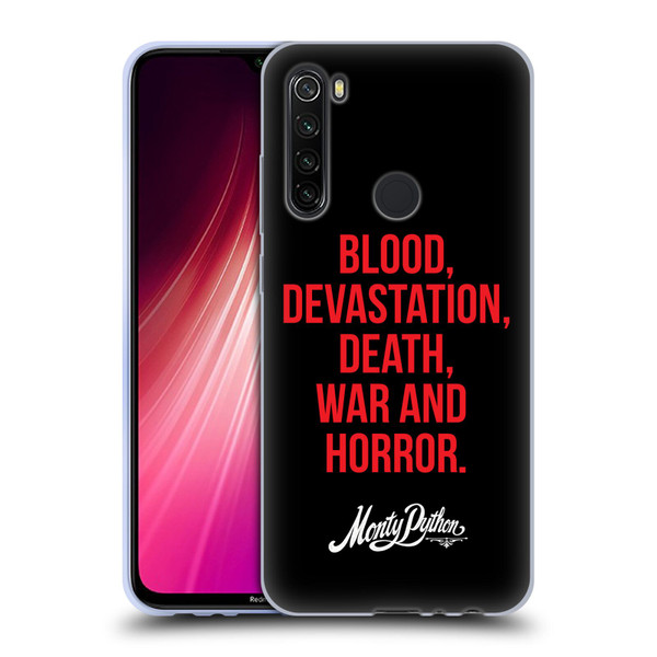 Monty Python Key Art Blood Devastation Death War And Horror Soft Gel Case for Xiaomi Redmi Note 8T
