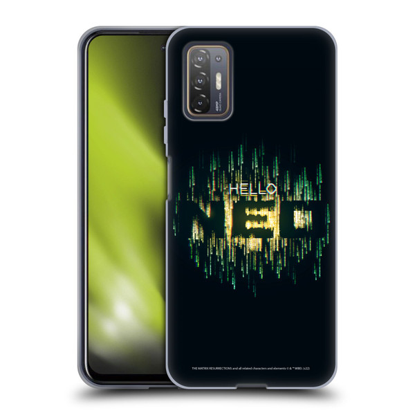 The Matrix Resurrections Key Art Hello Neo Soft Gel Case for HTC Desire 21 Pro 5G