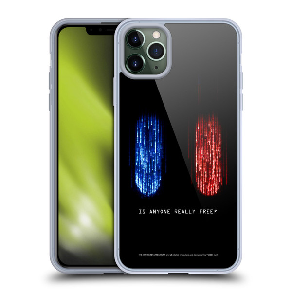 The Matrix Resurrections Key Art Is Anyone Really Free Soft Gel Case for Apple iPhone 11 Pro Max