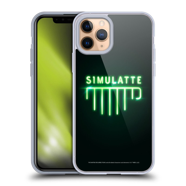 The Matrix Resurrections Key Art Simulatte Soft Gel Case for Apple iPhone 11 Pro