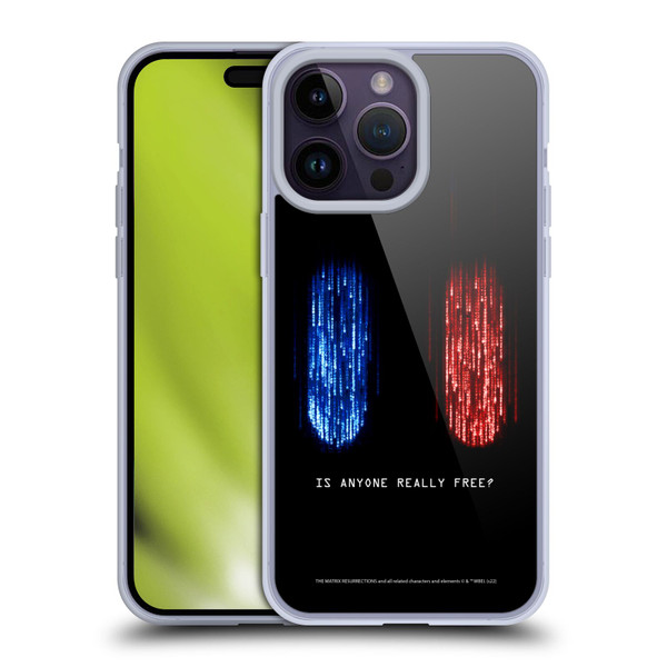 The Matrix Resurrections Key Art Is Anyone Really Free Soft Gel Case for Apple iPhone 14 Pro Max