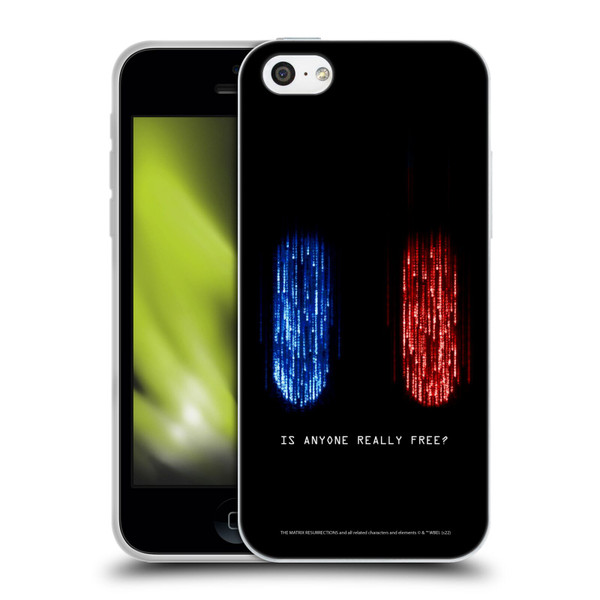 The Matrix Resurrections Key Art Is Anyone Really Free Soft Gel Case for Apple iPhone 5c