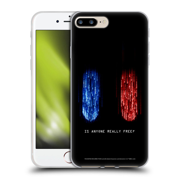 The Matrix Resurrections Key Art Is Anyone Really Free Soft Gel Case for Apple iPhone 7 Plus / iPhone 8 Plus