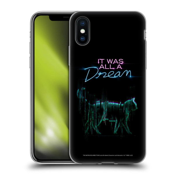 The Matrix Resurrections Key Art It Was All A Dream Soft Gel Case for Apple iPhone X / iPhone XS