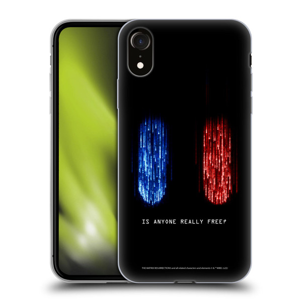The Matrix Resurrections Key Art Is Anyone Really Free Soft Gel Case for Apple iPhone XR
