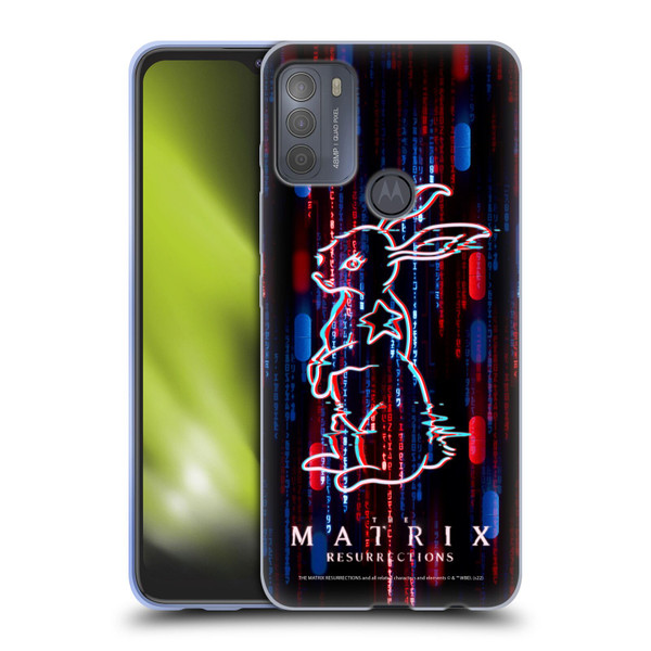 The Matrix Resurrections Key Art Choice Is An Illusion Soft Gel Case for Motorola Moto G50