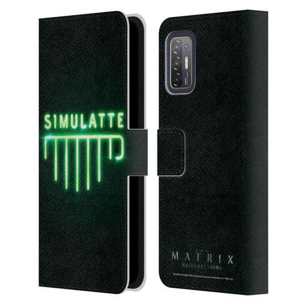 The Matrix Resurrections Key Art Simulatte Leather Book Wallet Case Cover For HTC Desire 21 Pro 5G