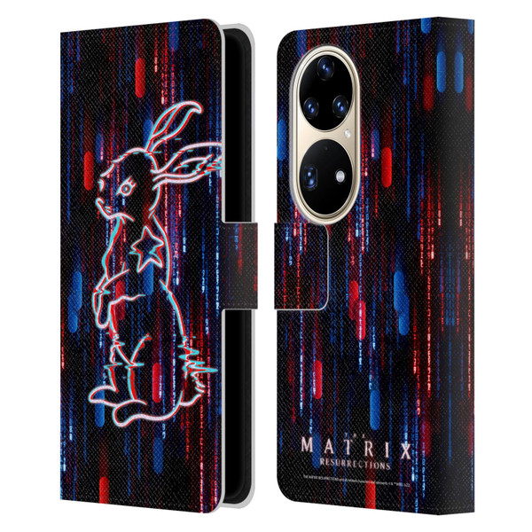 The Matrix Resurrections Key Art Choice Is An Illusion Leather Book Wallet Case Cover For Huawei P50 Pro