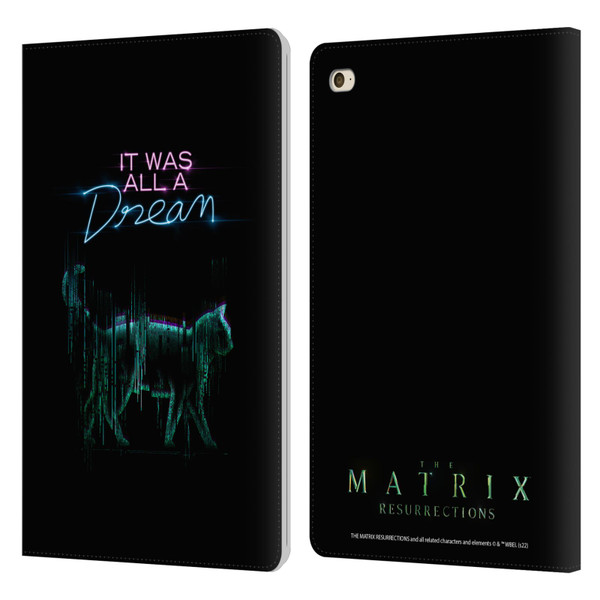 The Matrix Resurrections Key Art It Was All A Dream Leather Book Wallet Case Cover For Apple iPad mini 4