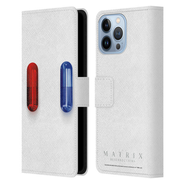 The Matrix Resurrections Key Art Poster Leather Book Wallet Case Cover For Apple iPhone 13 Pro Max