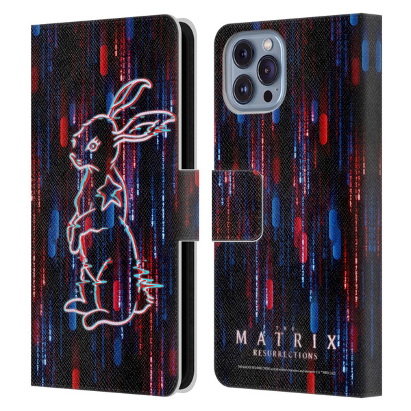 The Matrix Resurrections Key Art Choice Is An Illusion Leather Book Wallet Case Cover For Apple iPhone 14