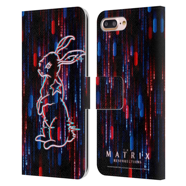 The Matrix Resurrections Key Art Choice Is An Illusion Leather Book Wallet Case Cover For Apple iPhone 7 Plus / iPhone 8 Plus