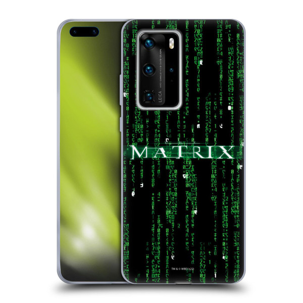 The Matrix Key Art Codes Soft Gel Case for Huawei P40 Pro / P40 Pro Plus 5G
