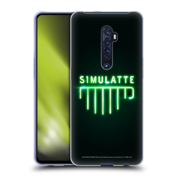 The Matrix Resurrections Key Art Simulatte Soft Gel Case for OPPO Reno 2