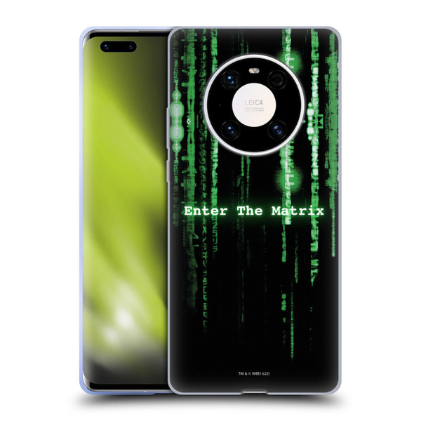 The Matrix Key Art Enter The Matrix Soft Gel Case for Huawei Mate 40 Pro 5G