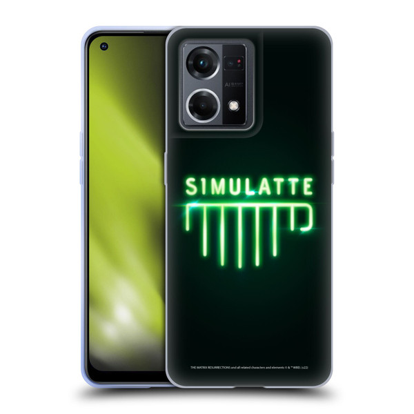 The Matrix Resurrections Key Art Simulatte Soft Gel Case for OPPO Reno8 4G