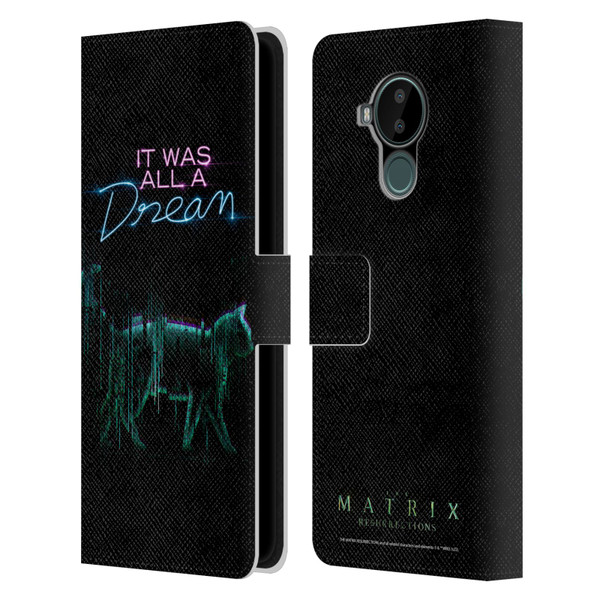 The Matrix Resurrections Key Art It Was All A Dream Leather Book Wallet Case Cover For Nokia C30