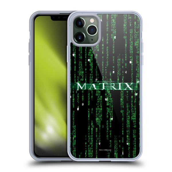 The Matrix Key Art Codes Soft Gel Case for Apple iPhone 11 Pro Max