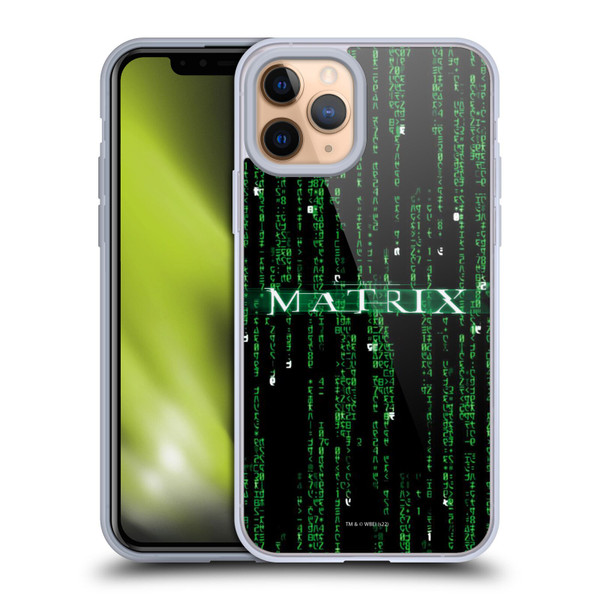 The Matrix Key Art Codes Soft Gel Case for Apple iPhone 11 Pro