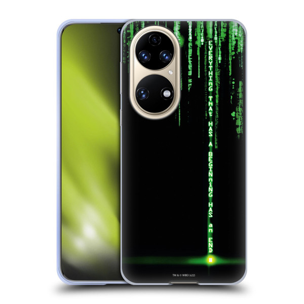 The Matrix Revolutions Key Art Everything That Has Beginning Soft Gel Case for Huawei P50
