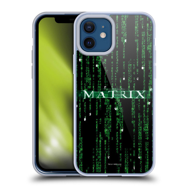 The Matrix Key Art Codes Soft Gel Case for Apple iPhone 12 / iPhone 12 Pro