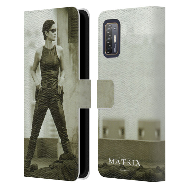 The Matrix Key Art Trinity Leather Book Wallet Case Cover For HTC Desire 21 Pro 5G