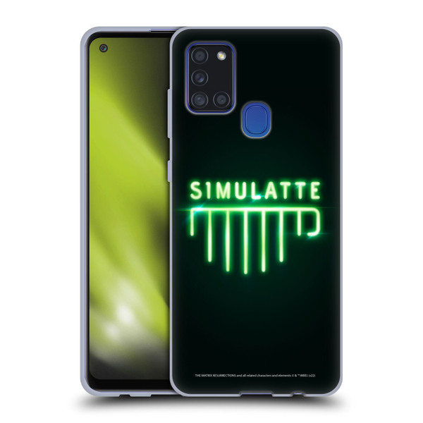 The Matrix Resurrections Key Art Simulatte Soft Gel Case for Samsung Galaxy A21s (2020)