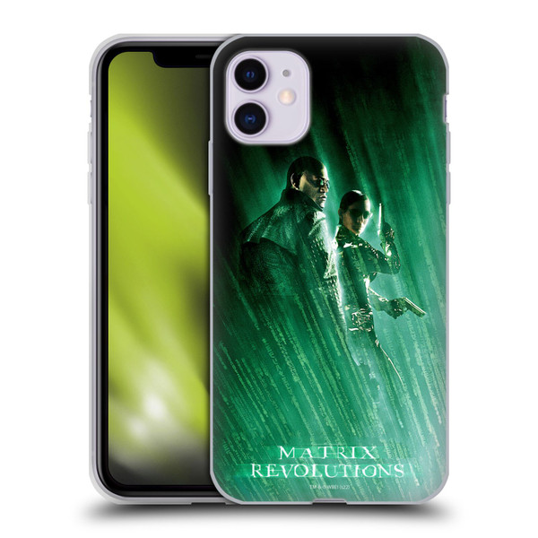 The Matrix Revolutions Key Art Morpheus Trinity Soft Gel Case for Apple iPhone 11