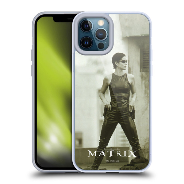 The Matrix Key Art Trinity Soft Gel Case for Apple iPhone 12 Pro Max