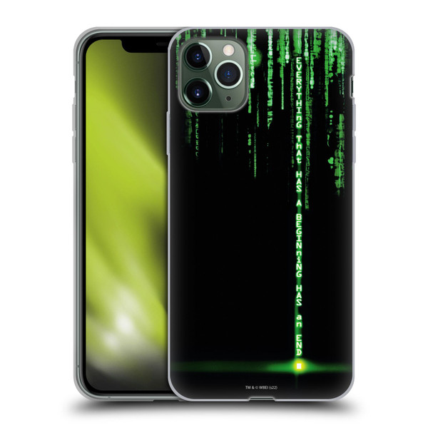 The Matrix Revolutions Key Art Everything That Has Beginning Soft Gel Case for Apple iPhone 11 Pro Max