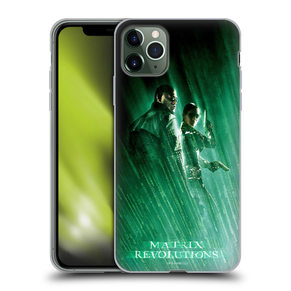 The Matrix Revolutions Key Art Morpheus Trinity Soft Gel Case for Apple iPhone 11 Pro Max