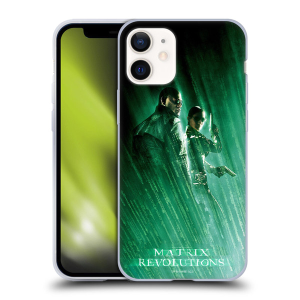 The Matrix Revolutions Key Art Morpheus Trinity Soft Gel Case for Apple iPhone 12 Mini