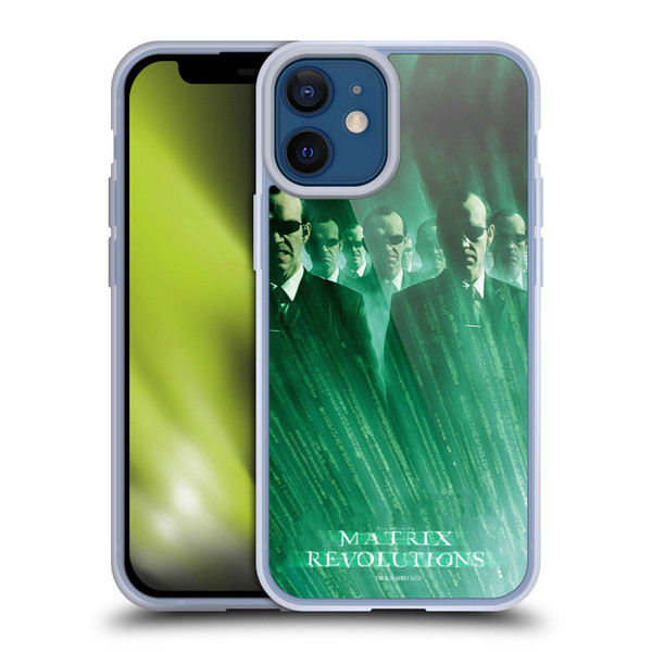 The Matrix Revolutions Key Art Smiths Soft Gel Case for Apple iPhone 12 Mini