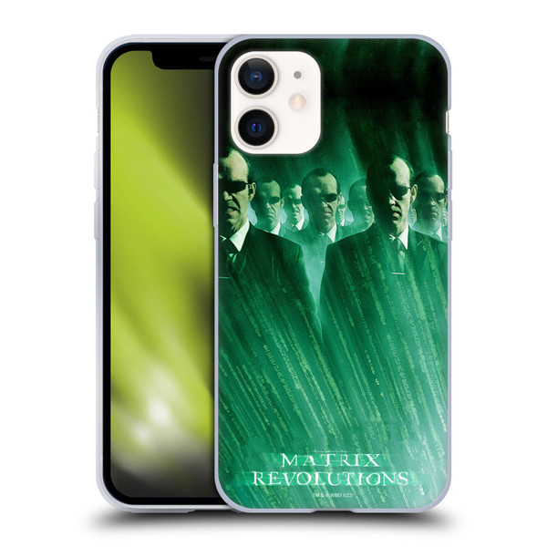 The Matrix Revolutions Key Art Smiths Soft Gel Case for Apple iPhone 12 Mini