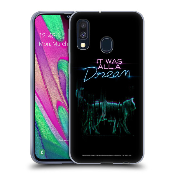 The Matrix Resurrections Key Art It Was All A Dream Soft Gel Case for Samsung Galaxy A40 (2019)