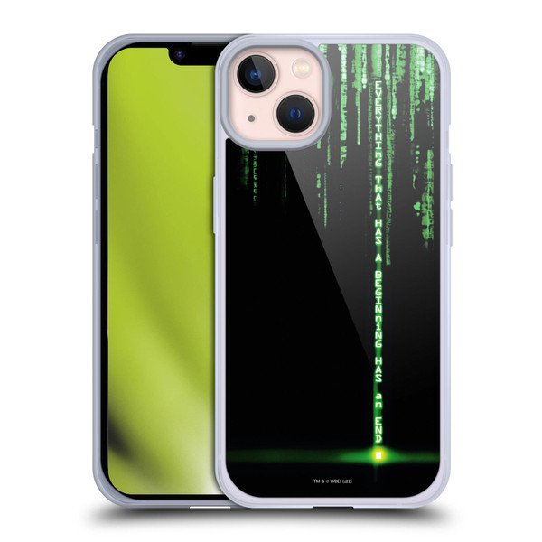 The Matrix Revolutions Key Art Everything That Has Beginning Soft Gel Case for Apple iPhone 13