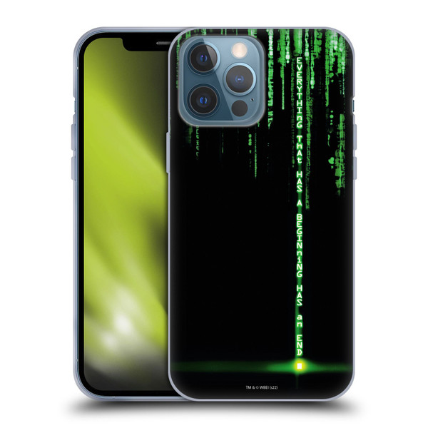 The Matrix Revolutions Key Art Everything That Has Beginning Soft Gel Case for Apple iPhone 13 Pro Max