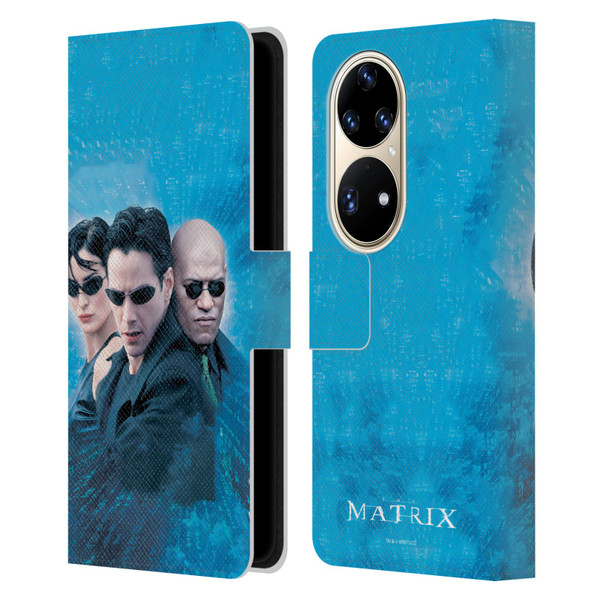 The Matrix Key Art Group 3 Leather Book Wallet Case Cover For Huawei P50 Pro