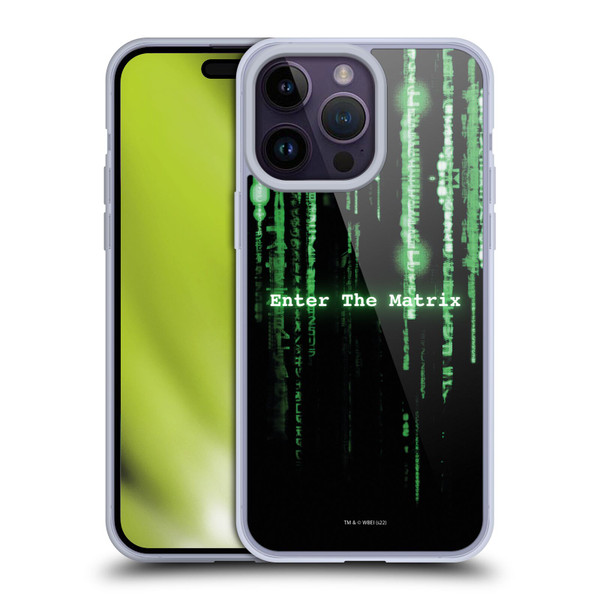 The Matrix Key Art Enter The Matrix Soft Gel Case for Apple iPhone 14 Pro Max