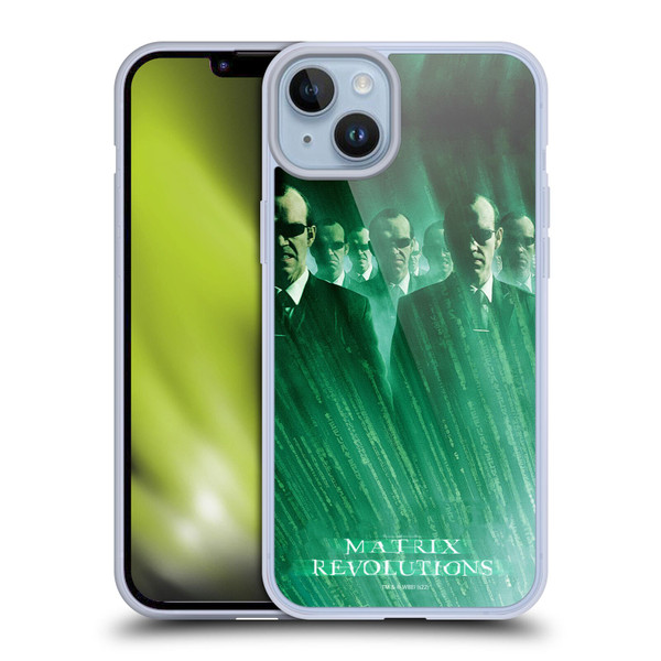 The Matrix Revolutions Key Art Smiths Soft Gel Case for Apple iPhone 14 Plus