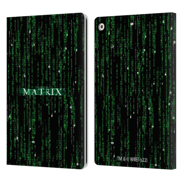 The Matrix Key Art Codes Leather Book Wallet Case Cover For Apple iPad 10.2 2019/2020/2021